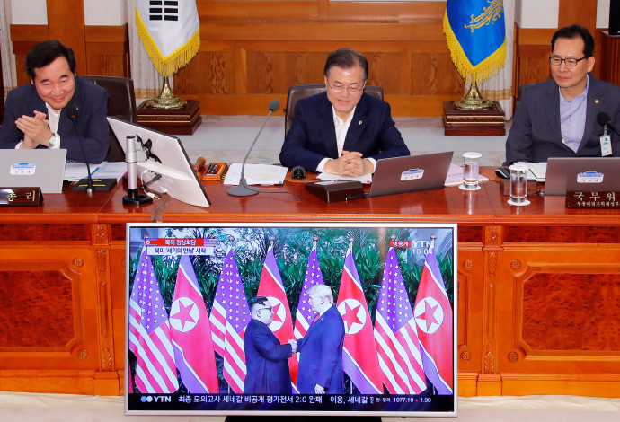 נשיא קוריאה הדרומית, מון ג'יאה-אין (צילום:  רויטרס)