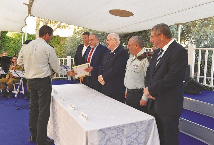 הענקת פרס ביטחון ישראל (צילום:  אריאל חרמוני, משרד הביטחון)