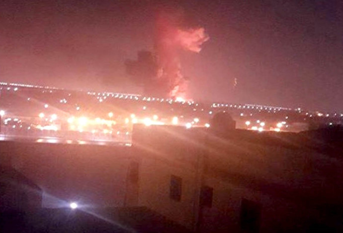 פיצוץ בשדה התעופה בקהיר (צילום:  צילום מסך)