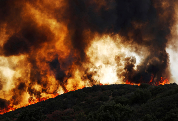 שריפות בקליפורניה (צילום:  רויטרס)