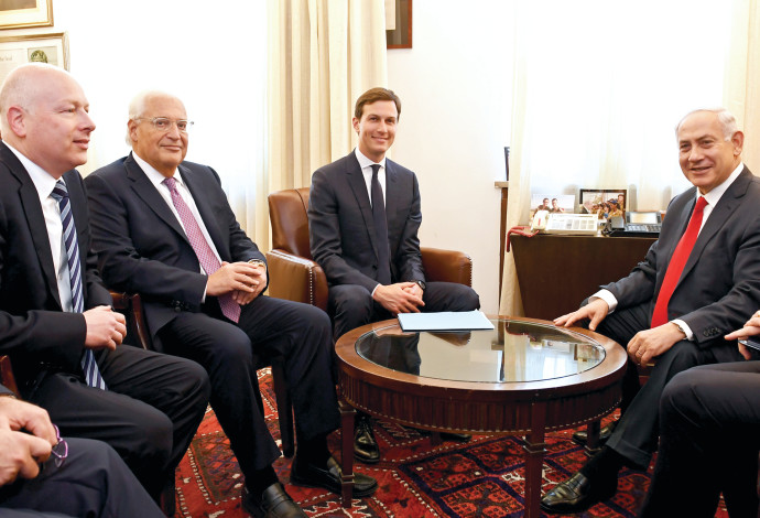 קושנר, פרידמן וגרינבלט (צילום:  Matty Stern.U.S. Embassy Jerusalem)