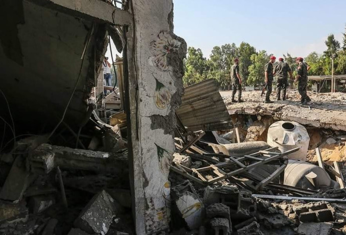 ההרס ברצועת עזה בעקבות הפצצות צה"ל (צילום:  רשתות ערביות)