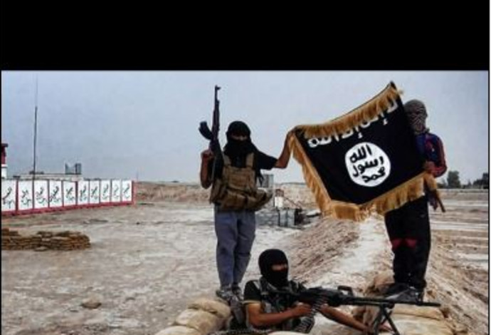 לוחמי דאעש  (צילום:  צילום מסך)
