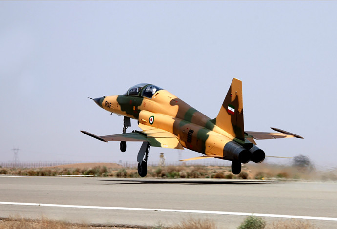מטוס קרב איראני (צילום:  AFP)
