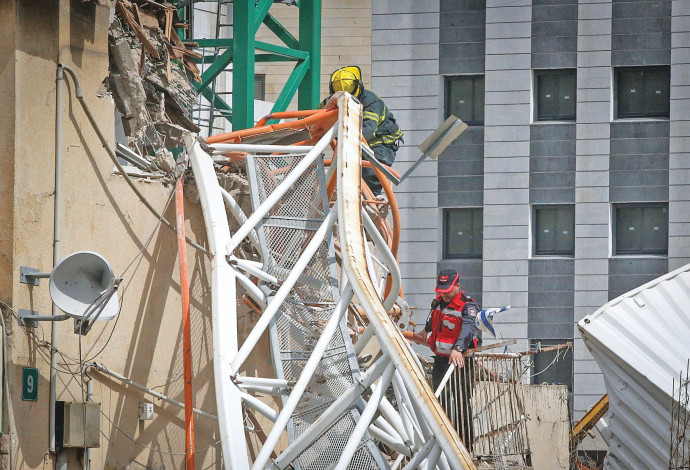 תאונה באתר בנייה, ארכיון (צילום:  פלאש 90)