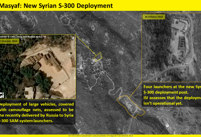 סוללות S300 בסוריה (צילום:  ImageSat International: (ISI))