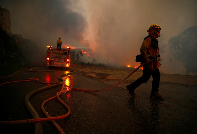שריפת הענק בקליפורניה (צילום:  רויטרס)