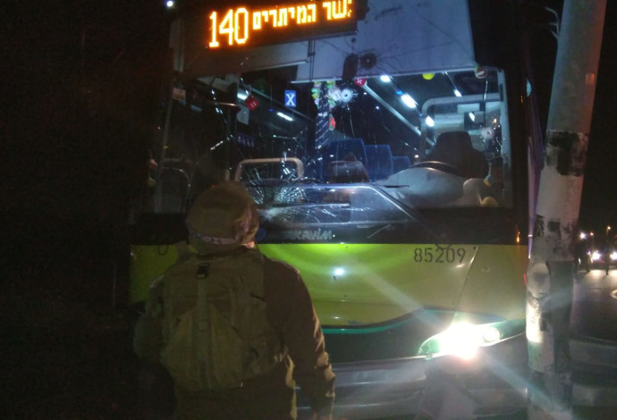 פיגוע הירי בבית אל (צילום:  ארגון נהגי האוטובוסים בישראל)