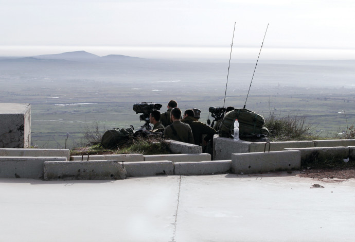 כוחות צה"ל בגבול סוריה  (צילום:  AFP)