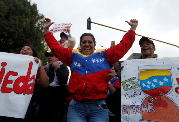 ההפיכה בונצואלה (צילום:  רויטרס)