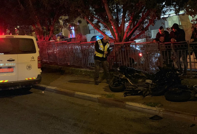 תאונת דרכים בנצרת (צילום:  דוברות המשטרה)