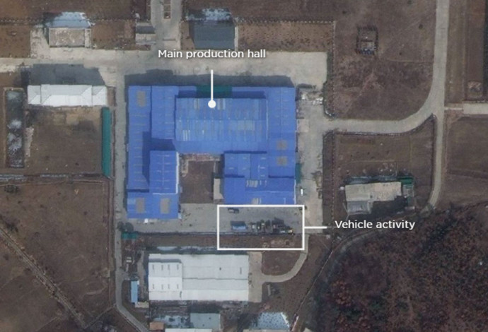אתר שיגור הטילים סמוך לפיוניאנג (צילום:  צילום מסך)