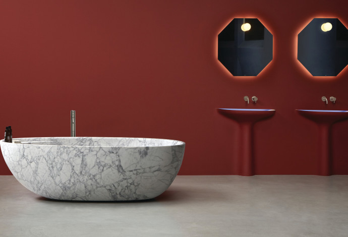 אמבטיה של המותג Antoniolupi ל-HeziBank (צילום:  יח"צ)
