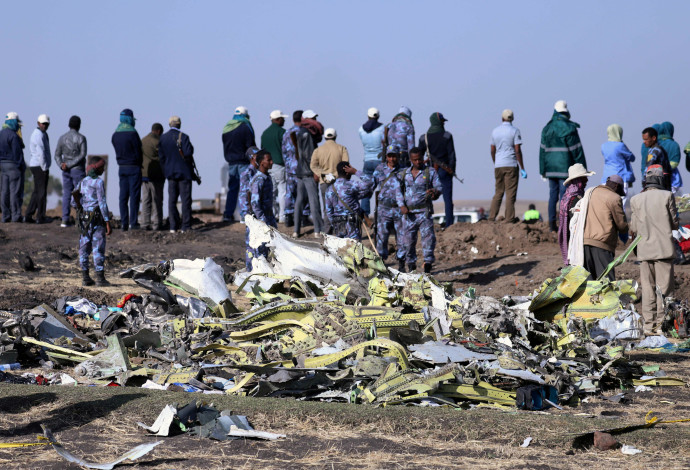 התרסקות המטוס האתיופי (צילום:  רויטרס)