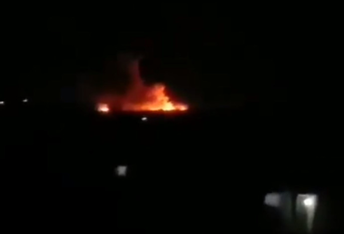פיצוץ סמוך לחלב, סוריה (צילום:  צילום מסך)