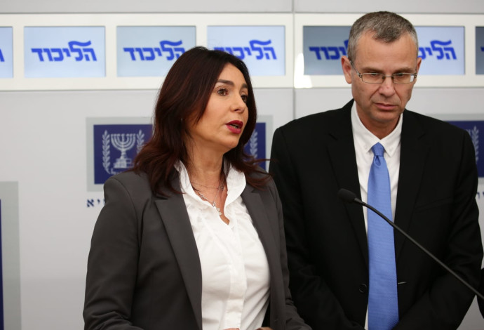 יריב לוין, מירי רגב (צילום:  אסתי דזיובוב/TPS)