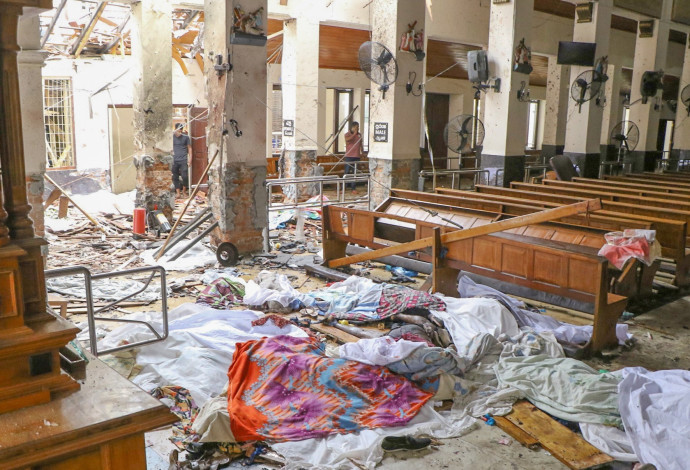 ההרס בסרי לנקה (צילום:  AFP)