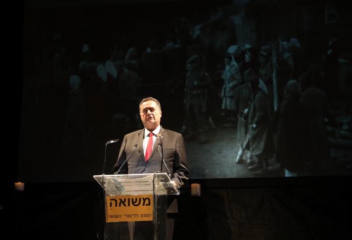 ישראל כ"ץ בטקס במכון משואה  (צילום:  חן גלילי)