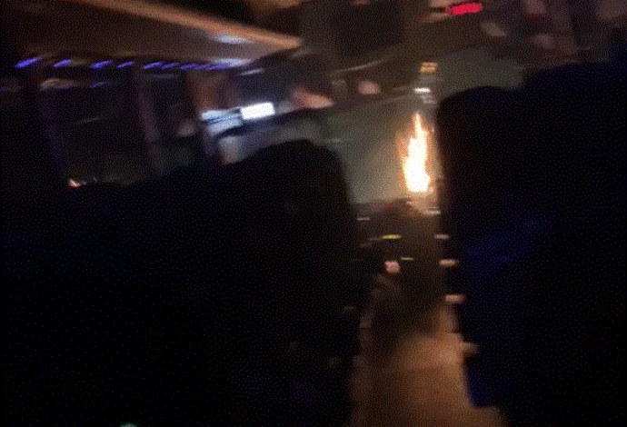 בקבוק תבערה נזרק לעבר אוטובוס בגוש עציון (צילום:  צילום מסך)
