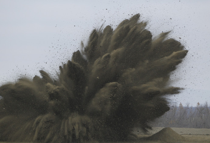 פיצוץ מבוקר של צבא ארה"ב (צילום:  רויטרס)