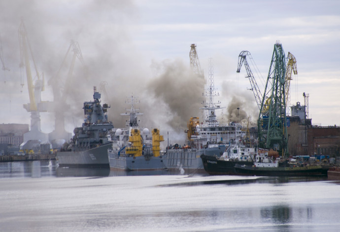 נמל בסברודבינסק, רוסיה (צילום:  רויטרס)