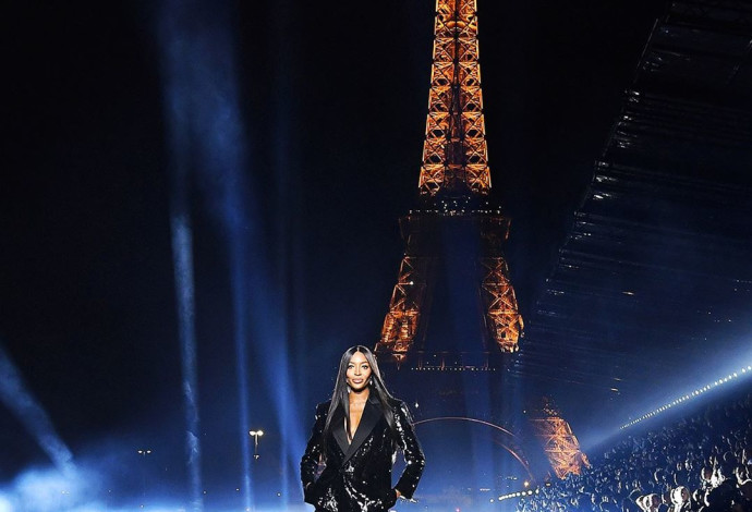 נעמי קמפבל בשבוע האופנה פריז (צילום:  אינסטגרם, Naomi Campbell)