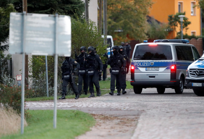 פיגוע ירי סמוך לבית כנסת בגרמניה (צילום:  רויטרס)