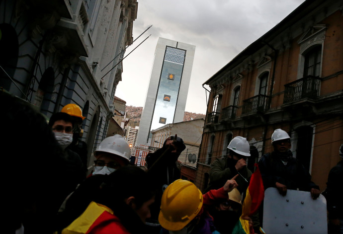 מחאת האופוזיציה בבוליביה (צילום:  רויטרס)