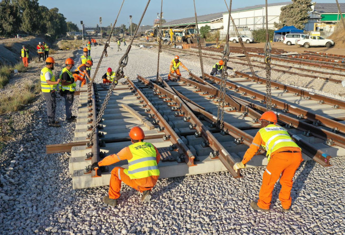 עבודות רכבת ישראל  (צילום:  דוברות רכבת ישראל)