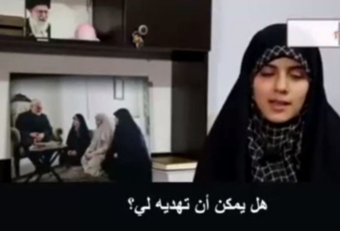 ראיון עם אישה איראנית על סולימאני (צילום:  רשתות ערביות)