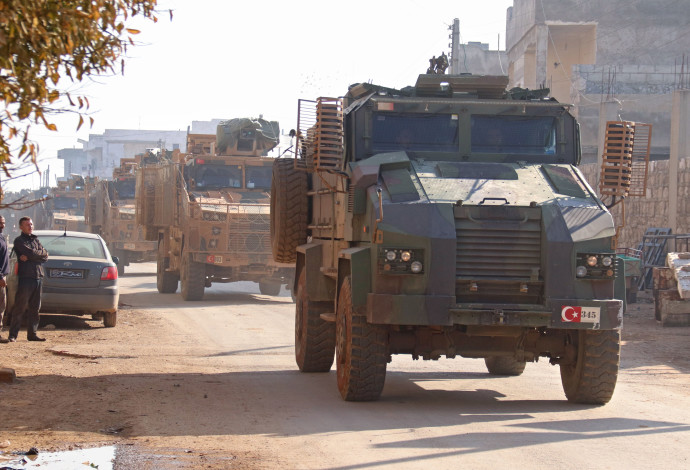 חיילים טורקים באידליב, ארכיון (צילום:  Ahmad al-ATRASH / AFP)