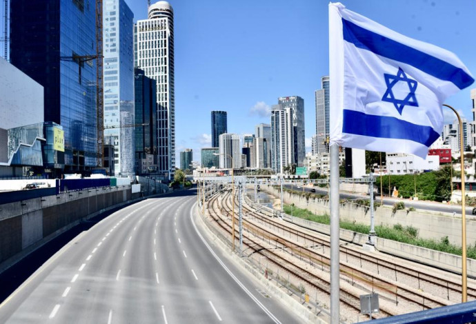 סגר בתל אביב (צילום:  אבשלום ששוני)