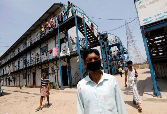קורונה בהודו (צילום:  REUTERS/Adnan Abidi)
