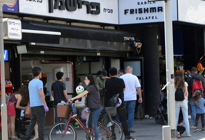 קורונה בישראל- פתיחת חנויות בתל אביב (צילום:  אבשלום ששוני)