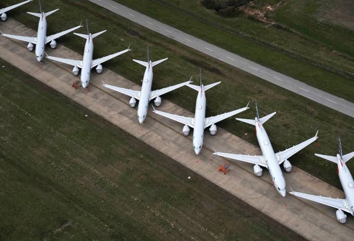 מטוסים מקורקעים בארה"ב (צילום:  רויטרס)