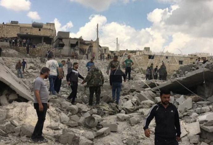 תקיפה בסוריה, ארכיון (צילום: AFP)