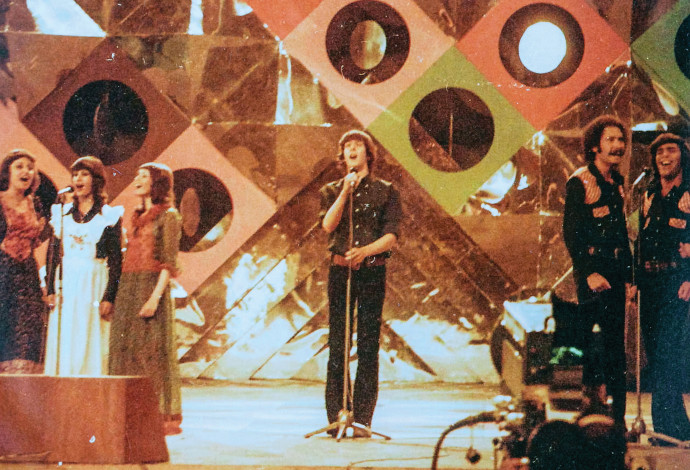 גידי גוב, פסטיבל הזמר 1973 (צילום:  אמיתי לבון)