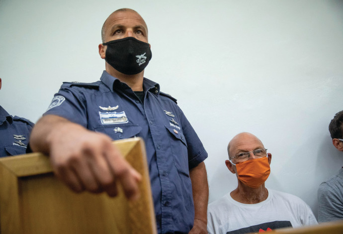 אמיר השכל בדיון בהארכת מעצרו (צילום:  יונתן זינדל, פלאש 90)