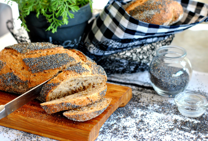 לחם עם גרגירי פרג (צילום:  פסקל פרץ-רובין)
