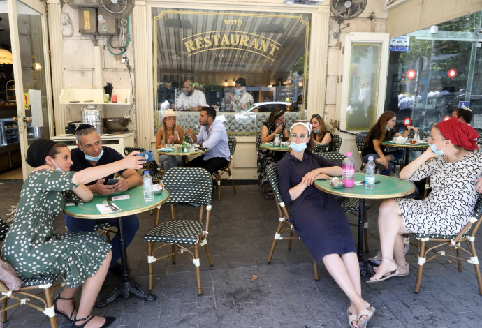 קורונה: מסעדה בירושלים (צילום:  מרק ישראל סלם, פלאש 90)