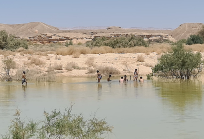 מטיילים בערבה  (צילום:  תיירות הערבה התיכונה)