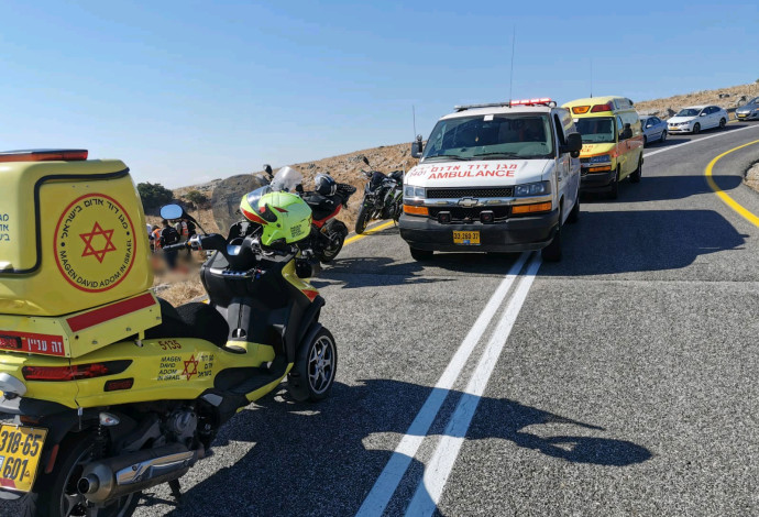תאונת דרכים קטלנית בכביש הצפון (צילום:  תיעוד מבצעי מד"א)