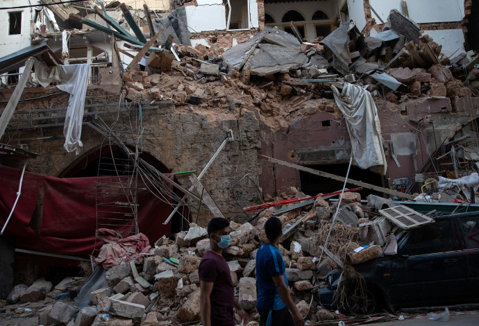 ההרס בביירות (צילום:  REUTERS/Alkis Konstantinidis)