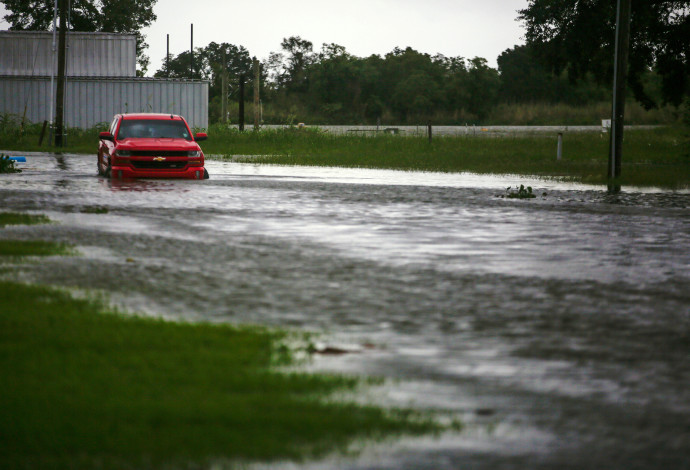 הוריקן לורה  (צילום:  REUTERS/Kathleen Flynn)