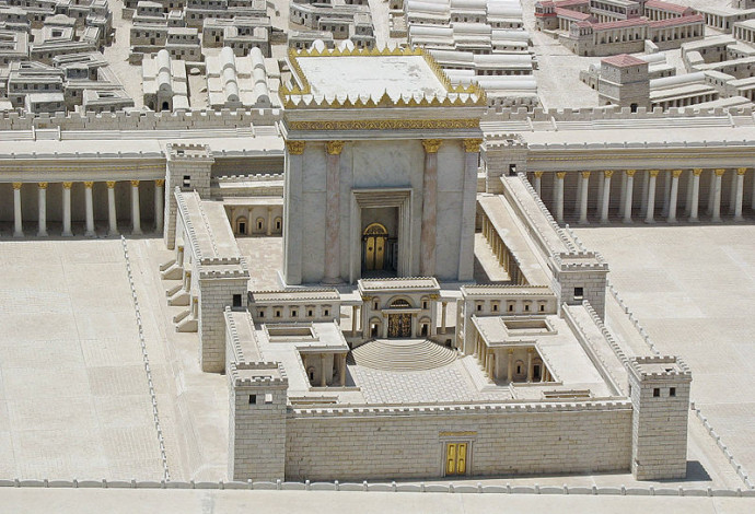 דגם של בית המקדש השני במוזיאון ישראל (צילום:  Ariely, CC BY 3.0)