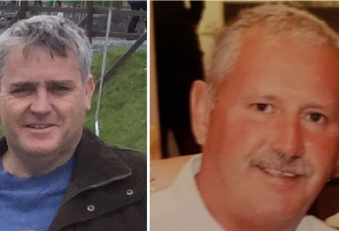 מימין - מייקל אולרי הנרצח, משמאל - אנדרו ג'ונס - הרוצח (צילום:  Dyfed-Powys Police)