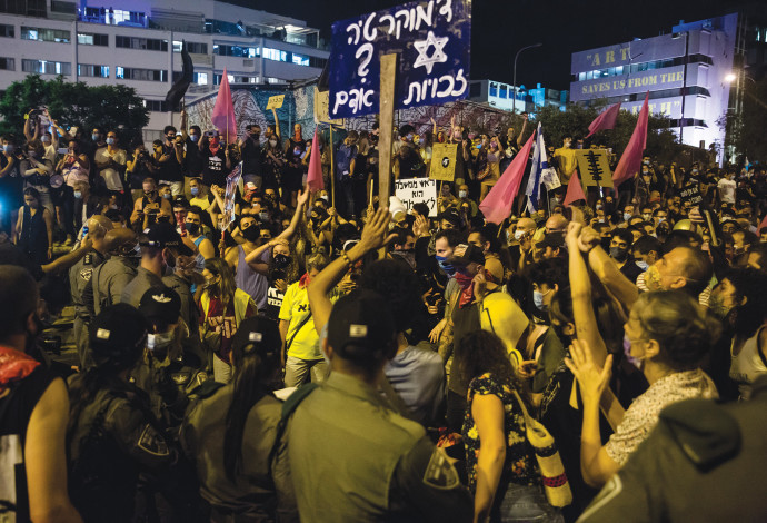 ההפגנות נגד נתניהו (צילום:  Amir Levy/Getty Images)