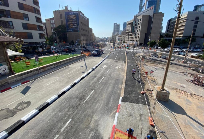רחוב יהודה הלוי בתל אביב נפתח (צילום:  אבשלום ששוני)