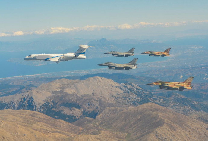 תרגיל משותף של חיל האוויר ביוון בשנת 2018 (צילום:  חיל האוויר)