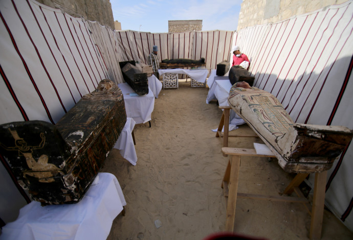 התגלית הארכיאולוגית במצרים (צילום:  רויטרס)